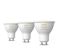 Inteligentne oświetlenie Philips Hue Hue White ambiance Inteligentny reflektor punktowy GU10 (3 s 8720169230095